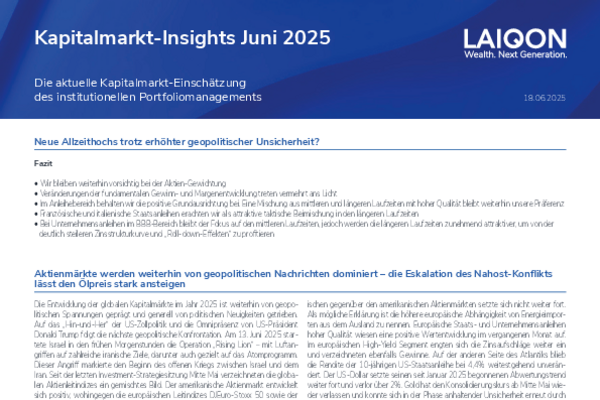 Kapitalmarkt-Insights Juni 2025