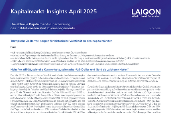 Kapitalmarkt-Insights April 2025